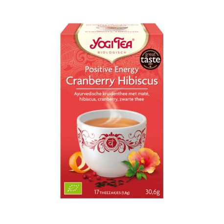 Positive Energy Cranberry Hibiscus Yogi Tea 