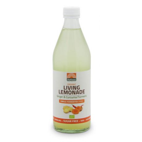 Living Lemonade Ginger & Curcuma Single-Fermented drink Bio Mattisson 