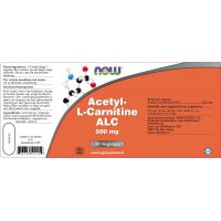 Acetyl-L-Carnitine 500 mg NOW 