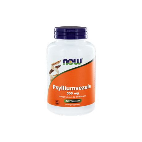 Psylliumvezels Caps 500 mg Now