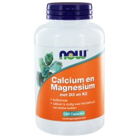 Calcium en Magnesium met D3 en K2 NOW 