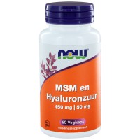 MSM 450 mg en Hyaluronzuur 50 mg NOW