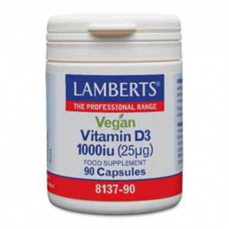 Vegan Vitamine D3 1000IE (25mcg) Lamberts 