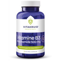 Vitamine B3 Niacinamide 500 mg Vitakruid