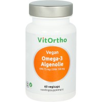 Omega-3 Algenolie – EPA 75 mg | DHA 150 mg Vegan  Vitortho 