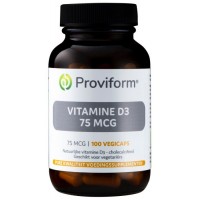 Natuurlijke vitamine D3 - 75mcg Proviform 