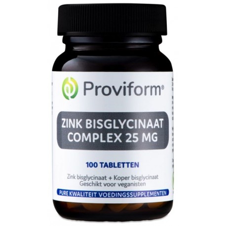 Zink Bisglycinaat Complex 25 mg Proviform 