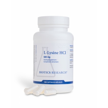 L-Lysine HCL 500mg Biotics