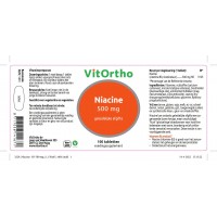 Niacine 500 mg geleidelijke afgifte Vitortho