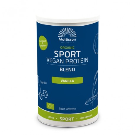 Biologische Sport Vegan Proteïne Blend - Vanille Mattisson