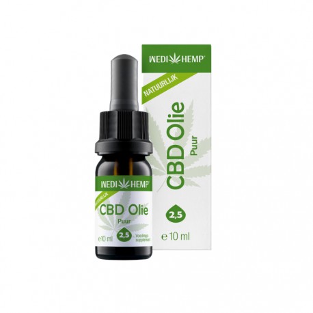 CBD Olie Puur 2,5% Wedihemp (voorheen Medihemp