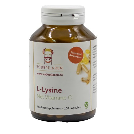 L-Lysine met Vitamine C Rode Pilaren