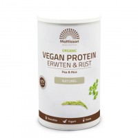 Biologisch Vegan proteïne poeder - Erwten & Rijst Naturel Mattisson