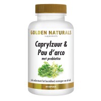 Caprylzuur & Pau d'arco Formule met Probiotica Golden Naturals