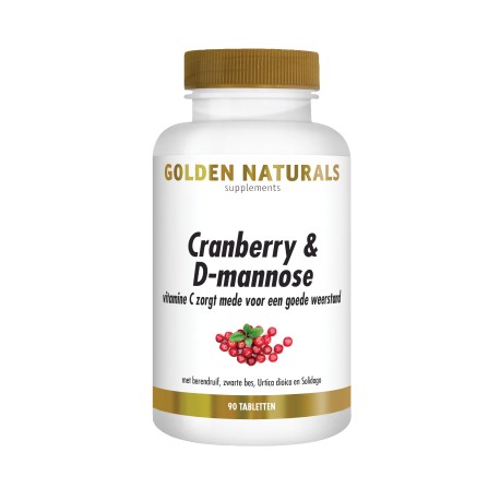 Cranberry & D-mannose tabletten VEGAN Golden Naturals