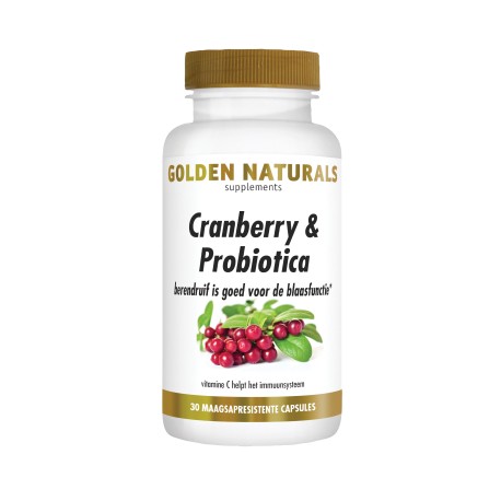 Cranberry & Probiotica VEGAN Golden Naturals
