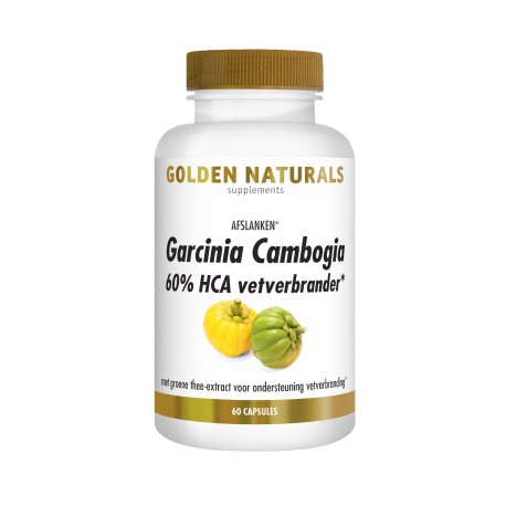 Garcinia cambogia 60% HCA vetverbrander Golden Naturals
