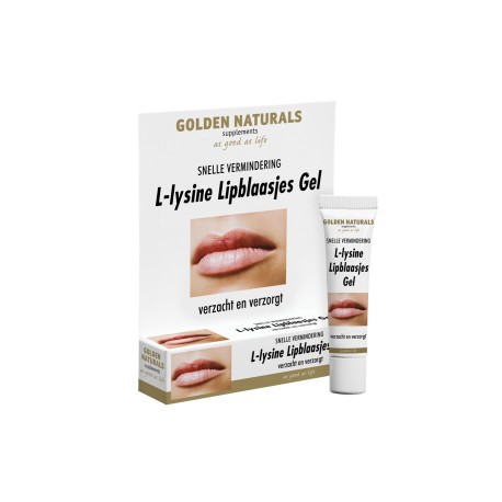 L-lysine Lipblaasjes Gel Golden Naturals 