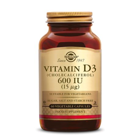 Vitamine D-3 600 IU Cholecalciferol (15 mcg) Solgar