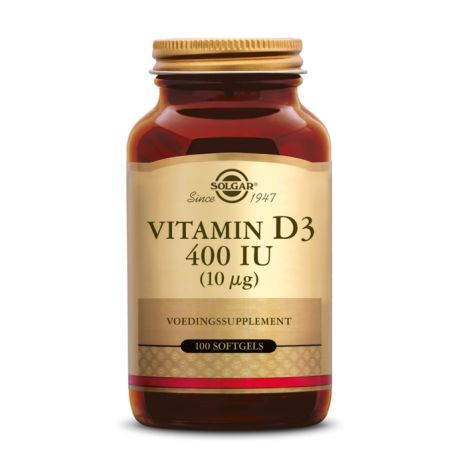 Vitamine D-3 400 IU Uit visleverolie (10 mcg) Solgar