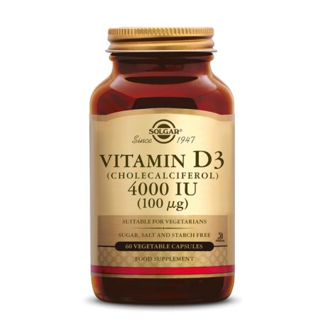 Vitamine D-3 4000 IU capsules Cholecalciferol (100 mcg) Solgar