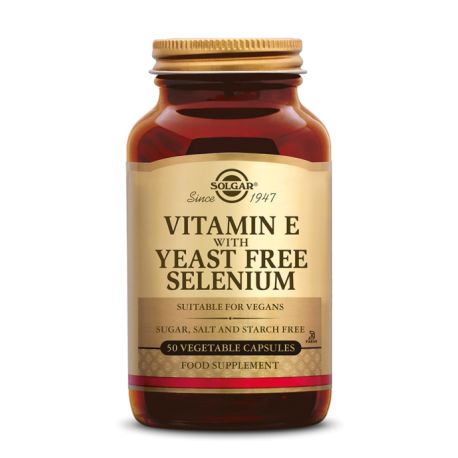 Vitamine E met Selenium Gistvrij Solgar