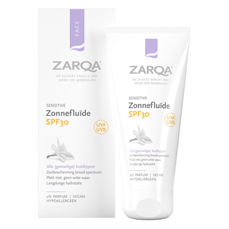 Zonnefluïde SPF30 Sensitive Zarqa