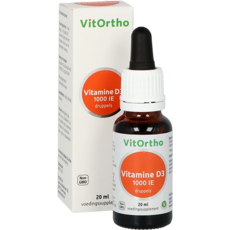  Vitamine D3 1000IE druppels Vitortho