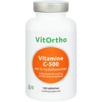 Vitamine C-500 met 25 mg bioflavonoïden Vitortho 