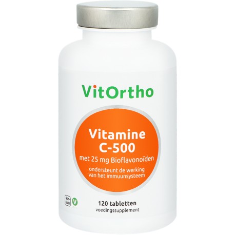 Vitamine C-500 met 25 mg bioflavonoïden Vitortho 