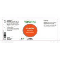 L-Lysine 1000 mg Vitortho 