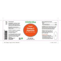 Omega 3 Algenolie  EPA 75 mg  DHA 150 mg Vitortho 