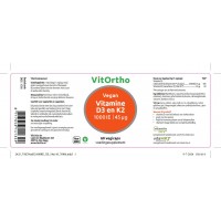 Vitamine D3 1000 IE en K2 45 mcg Vegan Vitortho 