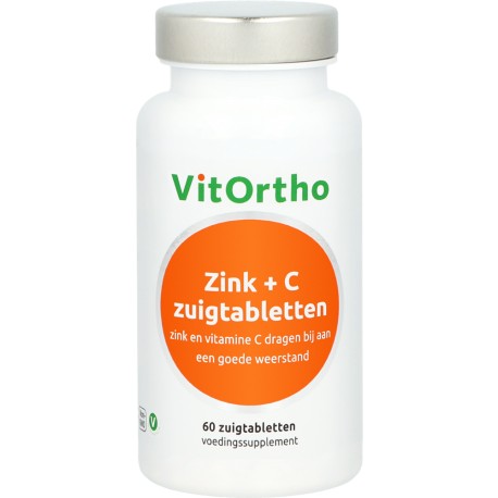 Zink + C zuigtabletten Vitortho