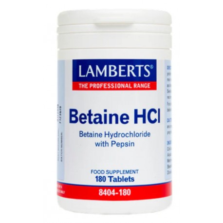 Betaine HCl 324mg / Pepsine 5mg Lamberts