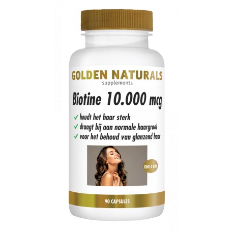 Biotine 10.000 mcg VEGAN Golden Naturals