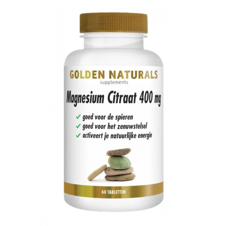 Magnesium Citraat 400 mg Golden Naturals 