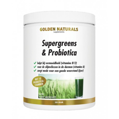 Supergreens & Probiotica Golden Naturals