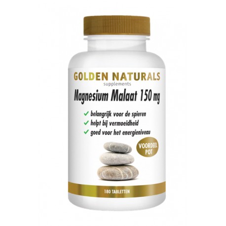 Magnesium malaat 150 mg Golden Naturals