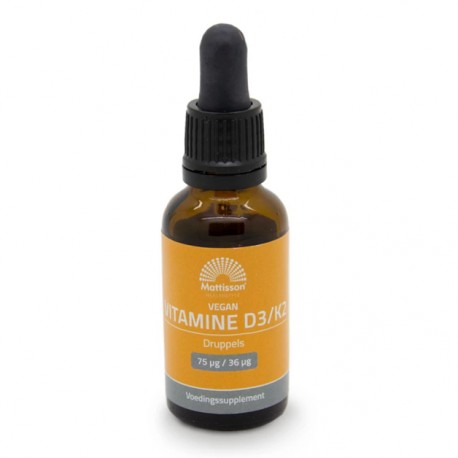 Vegan Vitamine D3/K - 75 mcg/36 mcg Mattisson