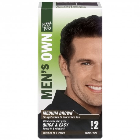 Men's Own Medium brown Henna Plus