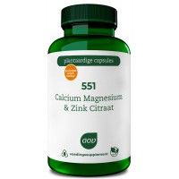 Calcium magnesium & zink citraat 551 AOV