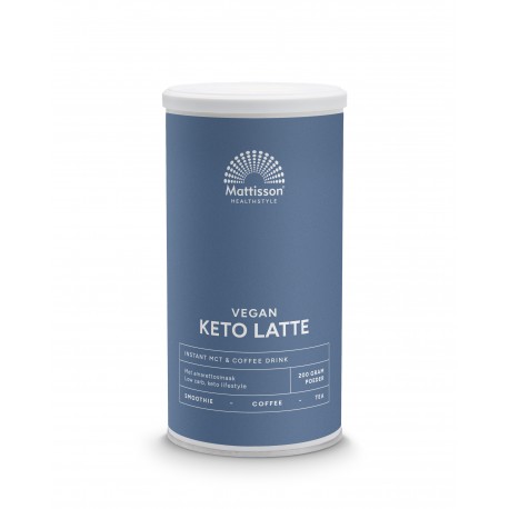 Vegan keto latte instant MCT & coffee drink Mattison 