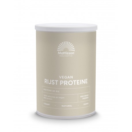 Rijst Proteïne Poeder Naturel 80% Mattisson