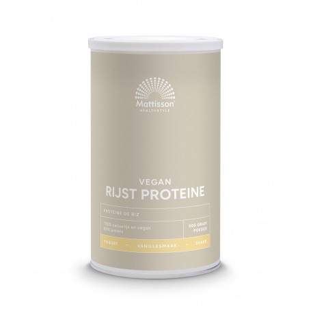 Rijst Proteïne poeder 80% - Vanille Raw Mattisson
