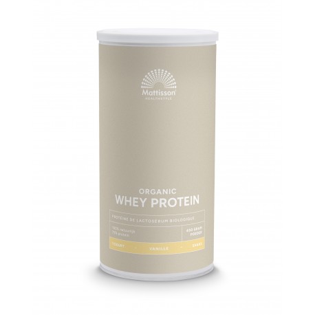 Biologische Whey proteïne poeder 75% - Vanille Mattisson