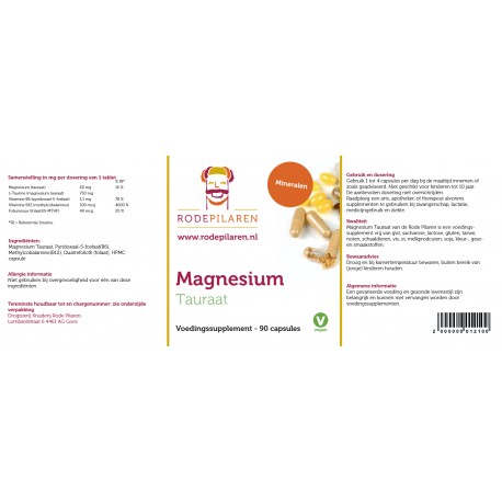 Magnesium Tauraat Rode Pilaren
