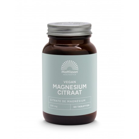 Magnesium Citraat - 200 mg elementair Magnesium Mattisson