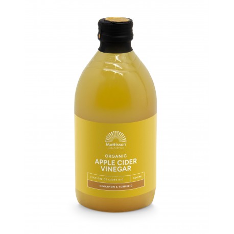 Biologische Apple Cider Vinegar (appelazijn) - Kaneel & Kurkuma Mattisson