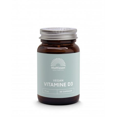 Vegan vitamine D3 - 75 mcg/3000 IE Mattisson